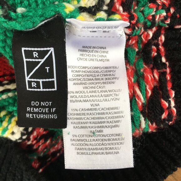 Polo Ralph Lauren Fair Isle Wool Cashmere Blend Sweater Women’s XL Multicolor - Picture 10 of 11